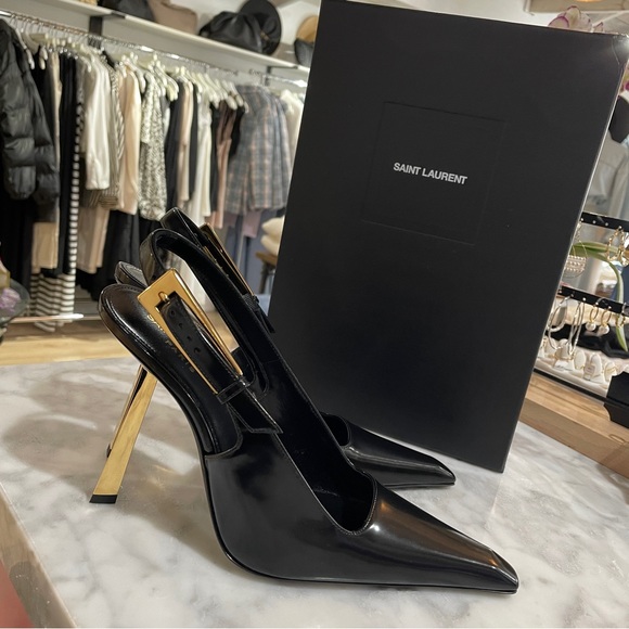 saint laurent lee slingback pumps - Picture 8 of 8
